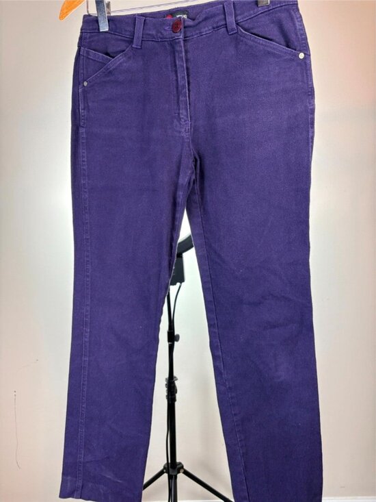 Gianni VERSACE Ladies Purple ITALIAN Jeans 28 w - Picture 1 of 6